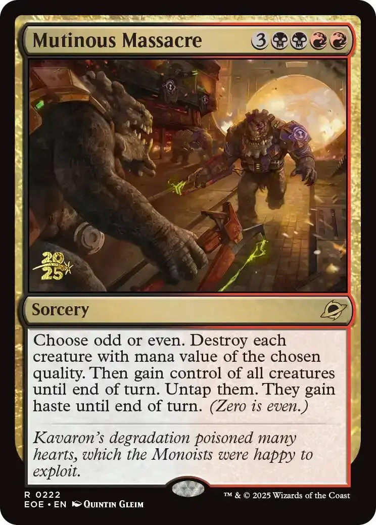 Mutinous Massacre [Edge Of Eternities Prerelease Promos] 1