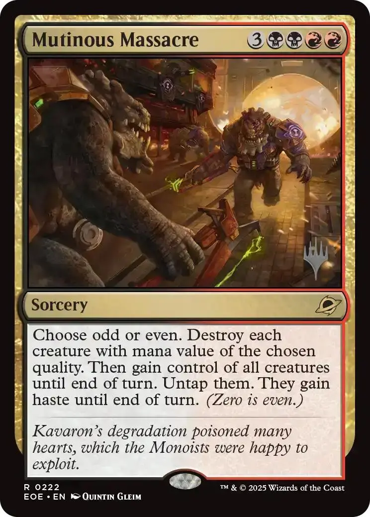 Mutinous Massacre [Edge Of Eternities Promo Pack] 1