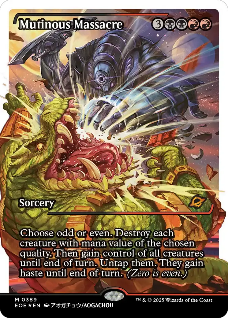 Mutinous Massacre (Showcase) (Fracture Foil) [Edge Of Eternities] 1