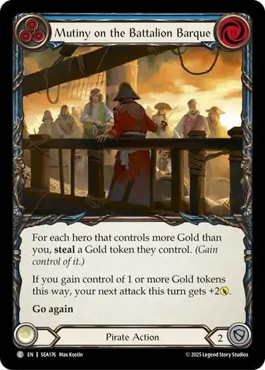 Mutiny On The Battalion Barque [Sea176] (High Seas)  Rainbow Foil 1