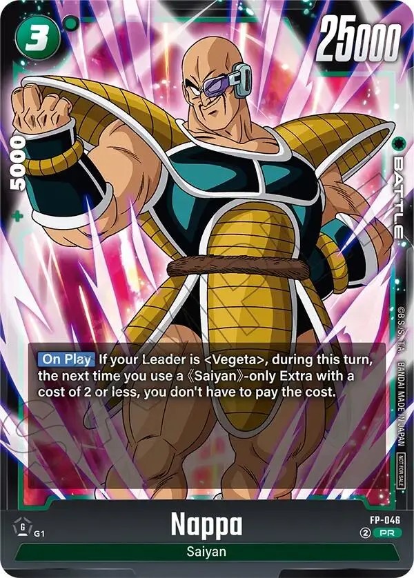 Nappa (Fp-046) (Tournament Pack 07) [Fusion World Tournament Cards] 1