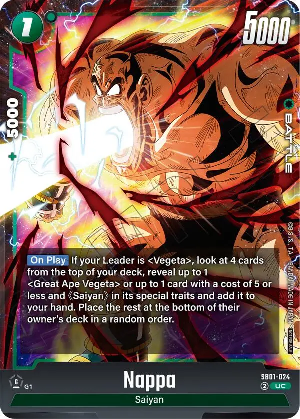 Nappa (Limited Pack 02) [Fusion World Tournament Cards] 1