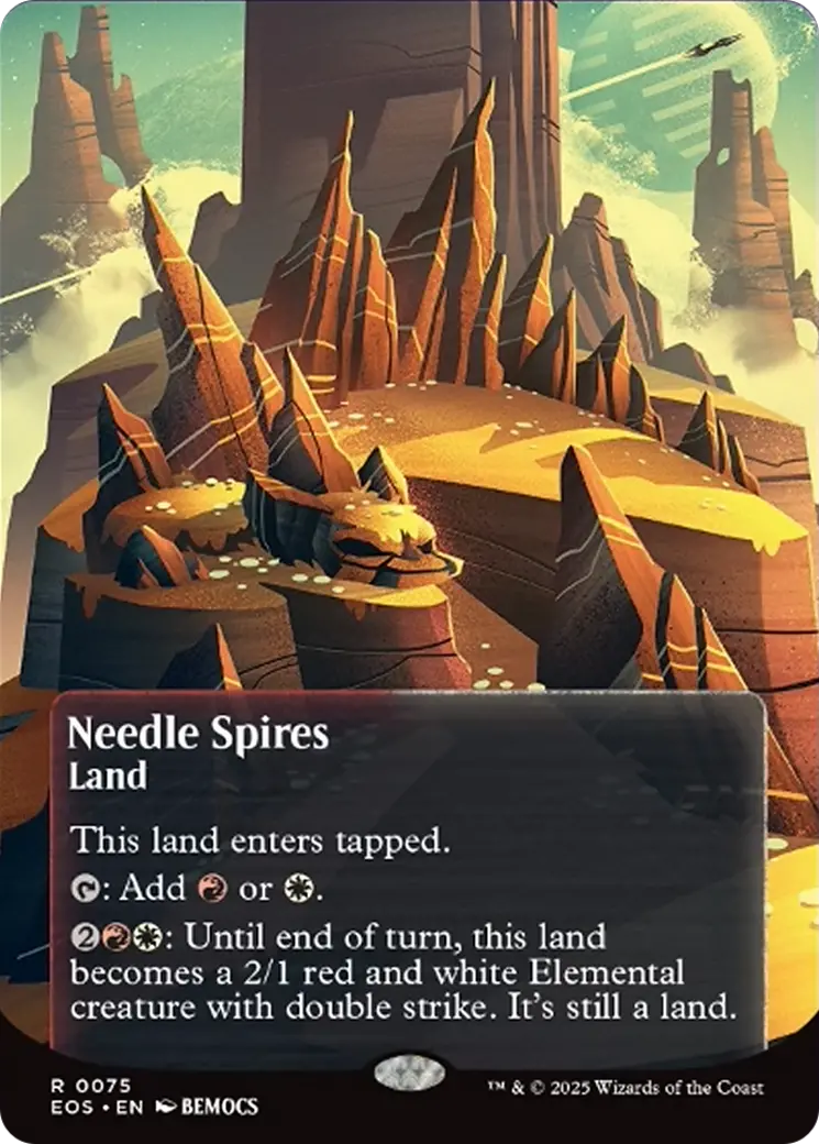 Needle Spires (0075) (Borderless) [Edge Of Eternities: Stellar Sights] 1