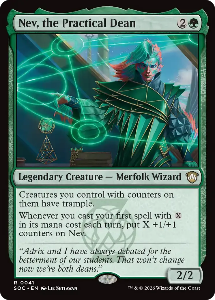 Nev, The Practical Dean [Secrets Of Strixhaven Commander] 1