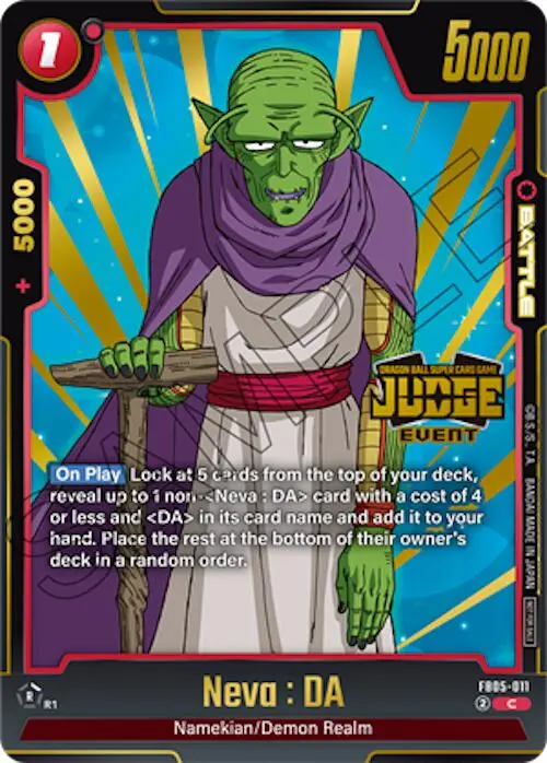 Neva : Da (Judge Pack 04 - Event) [Fusion World Tournament Cards] 1