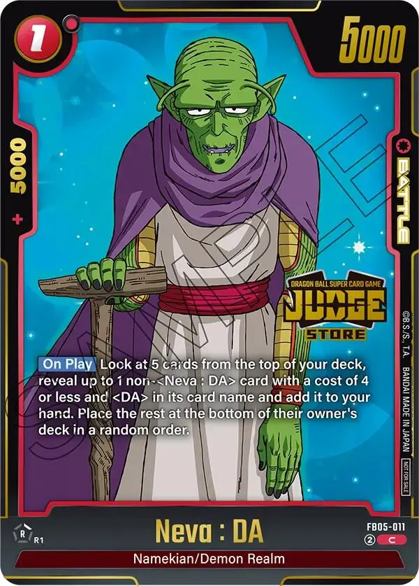 Neva : Da (Judge Pack (Store Judge 04) [Fusion World Tournament Cards] 1