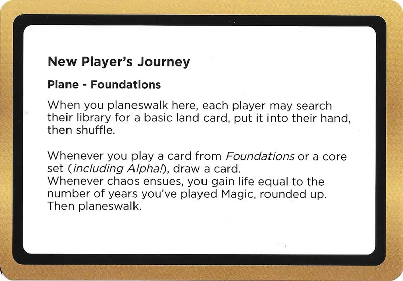 New Player's Journey (Black Lotus Unknown Planechase) [Oversize Cards] 1