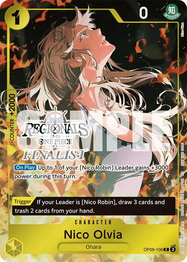Nico Olvia (Online Regional Finalist Card Set 2025 Vol.1) [One Piece Promotion Cards] 1