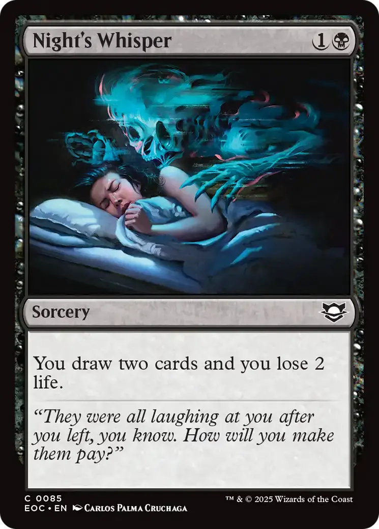 Night's Whisper [Edge Of Eternities Commander] 1