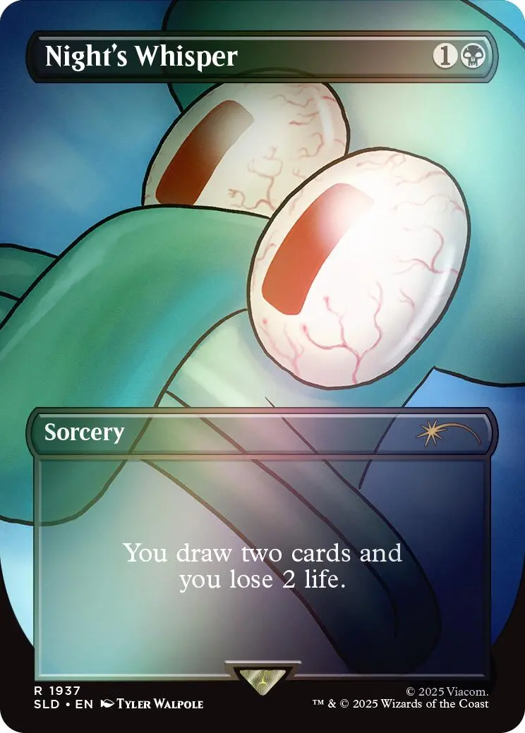 Night's Whisper (Rainbow Foil) [Secret Lair Drop Series] 1