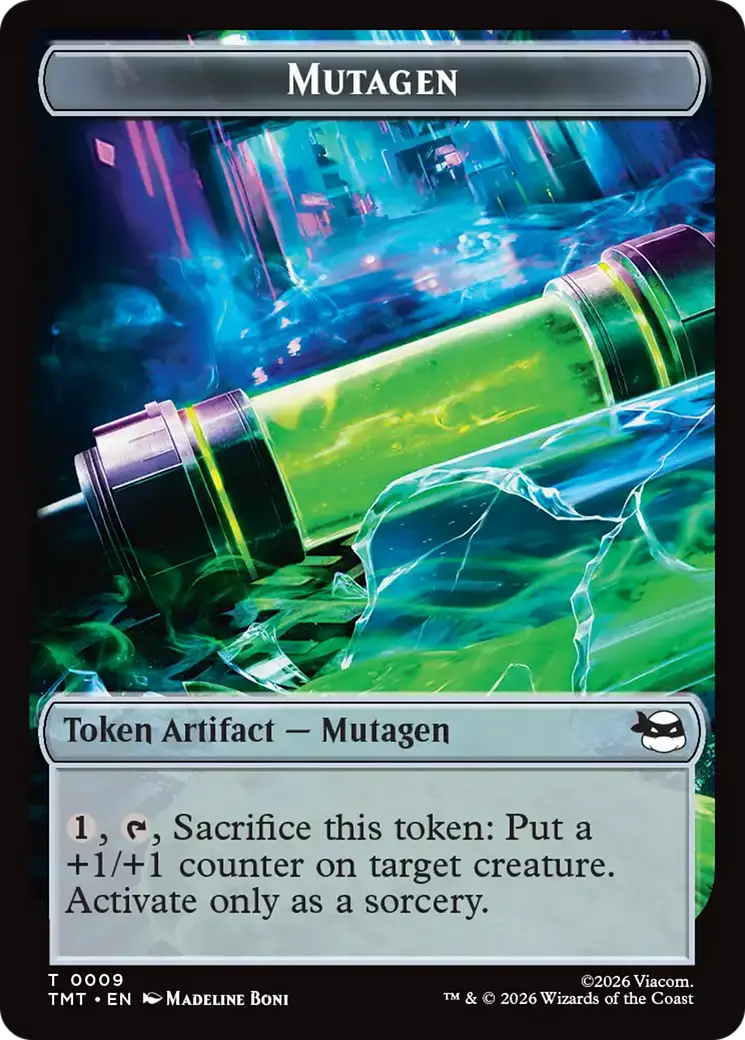 Ninja // Mutagen Double-Sided Token [Teenage Mutant Ninja Turtles Tokens] 1
