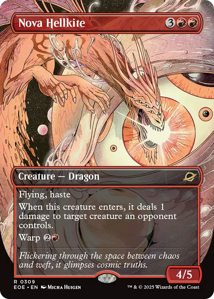 Nova Hellkite (Borderless) [Edge Of Eternities] 1