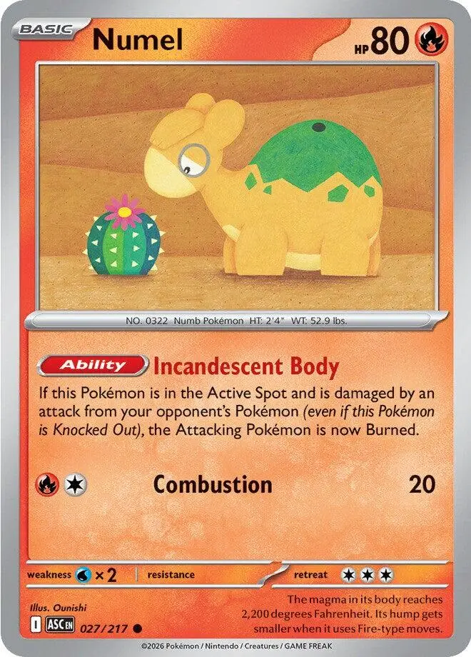Numel (027/217) [Mega Evolution: Ascended Heroes] 1