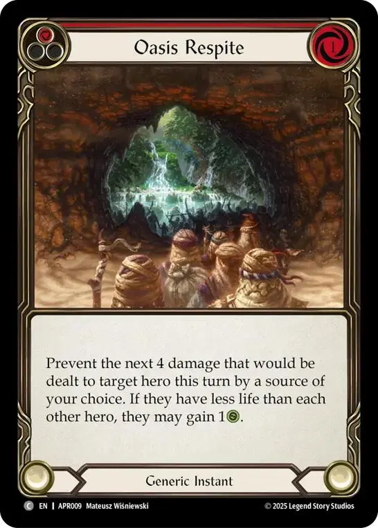 Oasis Respite (Red) [Apr009] (Armory Deck: Legends Prism) 1