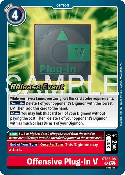 Offensive Plug-In V [St22-08] [Starter Deck: Amethyst Mandala Advanced Deck Set Release Event Cards] 1