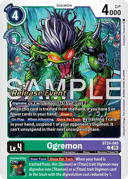 Ogremon [Bt24-045] [Time Stranger Release Events Cards] 1