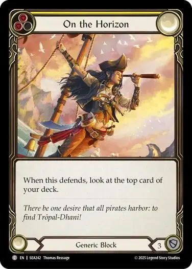 On The Horizon (Yellow) [Sea242] (High Seas)  Rainbow Foil 1
