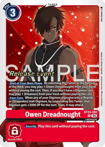 Owen Dreadnought [Bt24-082] [Time Stranger Release Events Cards] 1