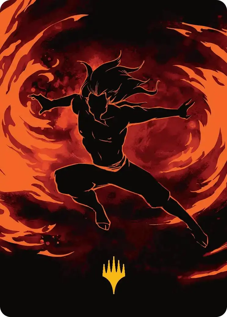 Ozai, The Phoenix King Art Card (Gold-Stamped Planeswalker Symbol) [Avatar: The Last Airbender Art Series] 1