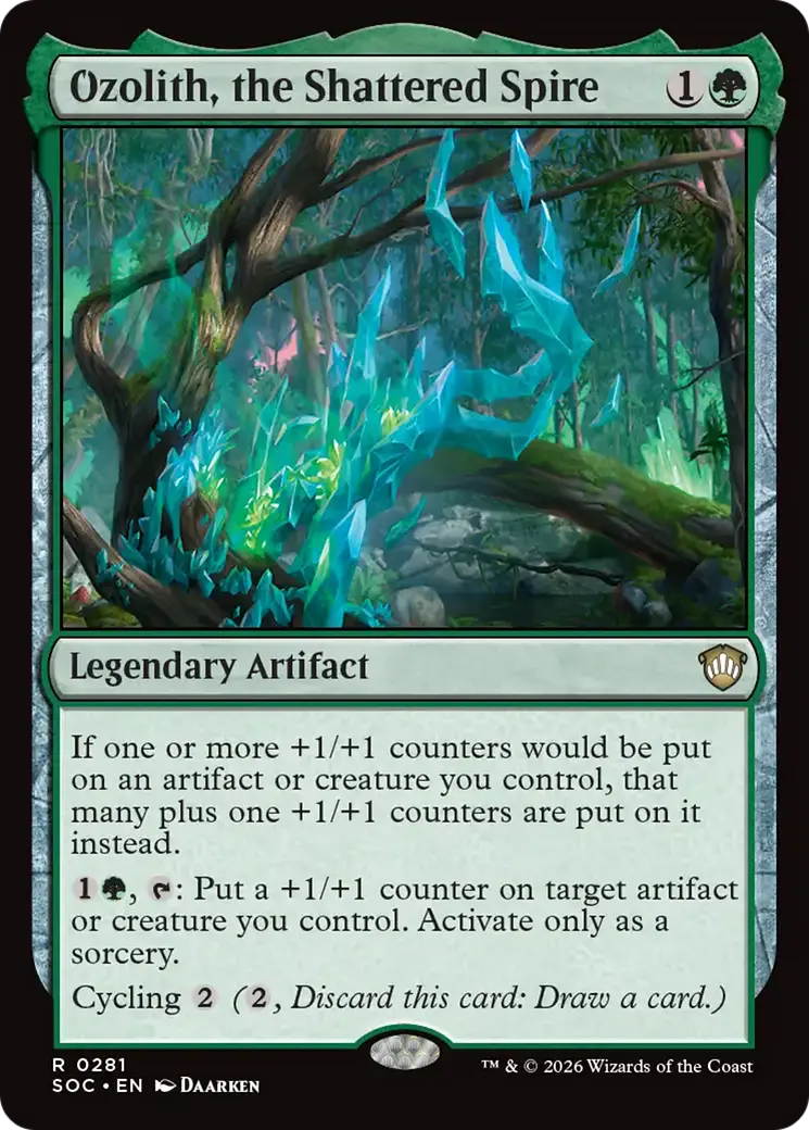 Ozolith, The Shattered Spire [Secrets Of Strixhaven Commander] 1