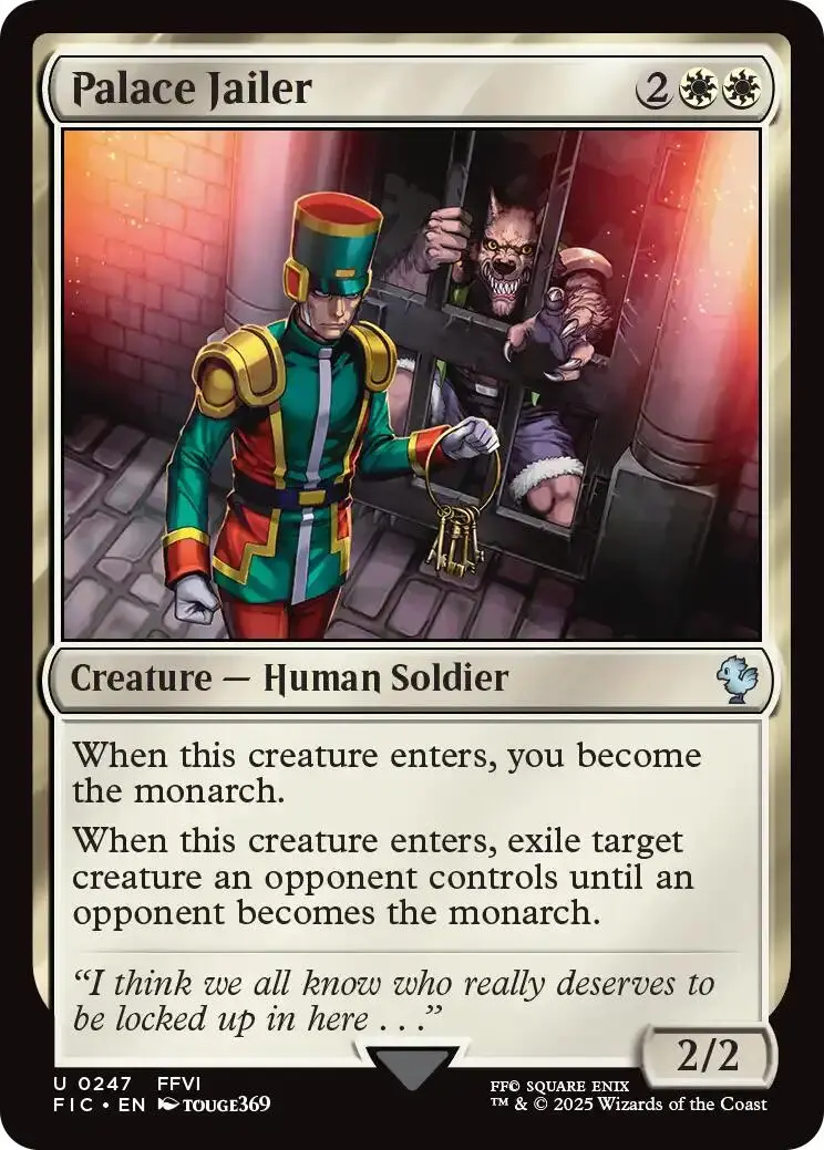 Palace Jailer (Surge Foil) [Final Fantasy Commander] 1