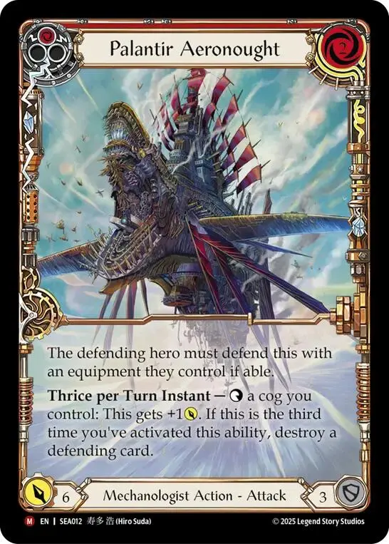 Palantir Aeronought (Extended Art) [Sea012] (High Seas)  Rainbow Foil 1