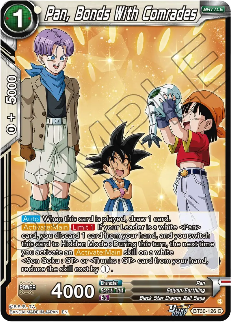 Pan, Bonds With Comrades (Bt30-126) [Three Glorious Fighters] 1