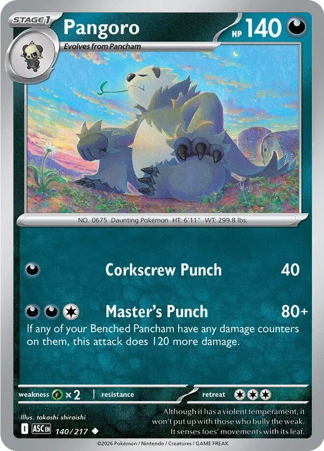 Pangoro (140/217) [Mega Evolution: Ascended Heroes] 1