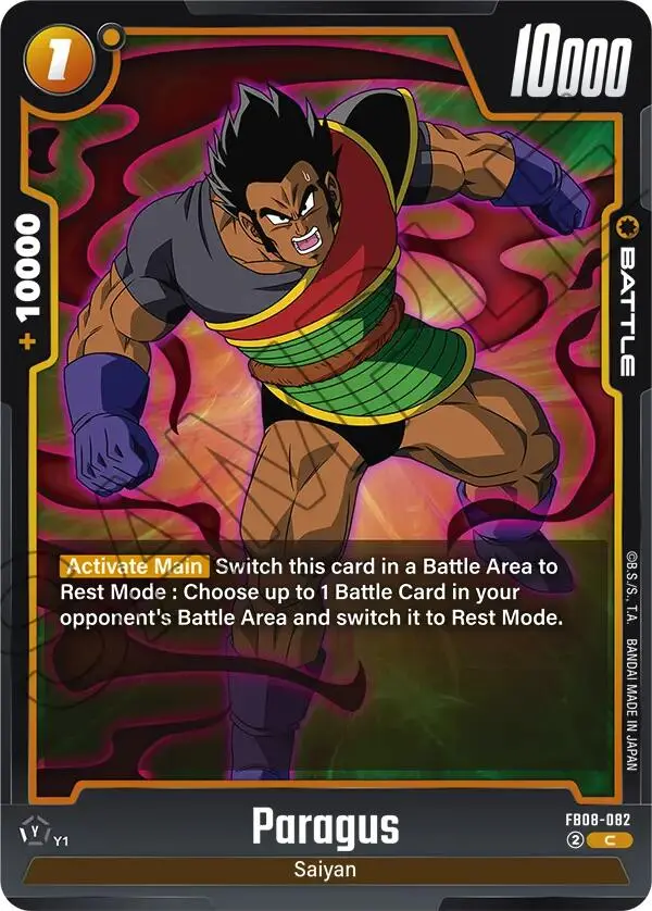 Paragus (Fb08-082) [Saiyan's Pride] 1