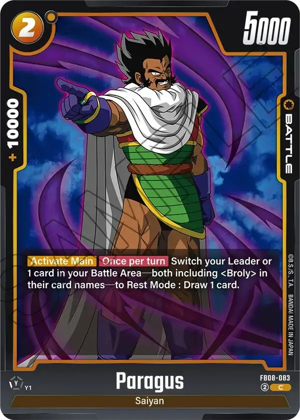 Paragus (Fb08-083) [Saiyan's Pride] 1