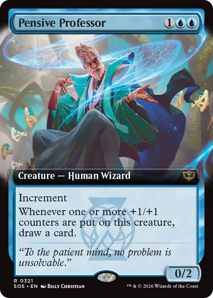 Pensive Professor (Extended Art) [Secrets Of Strixhaven] 1