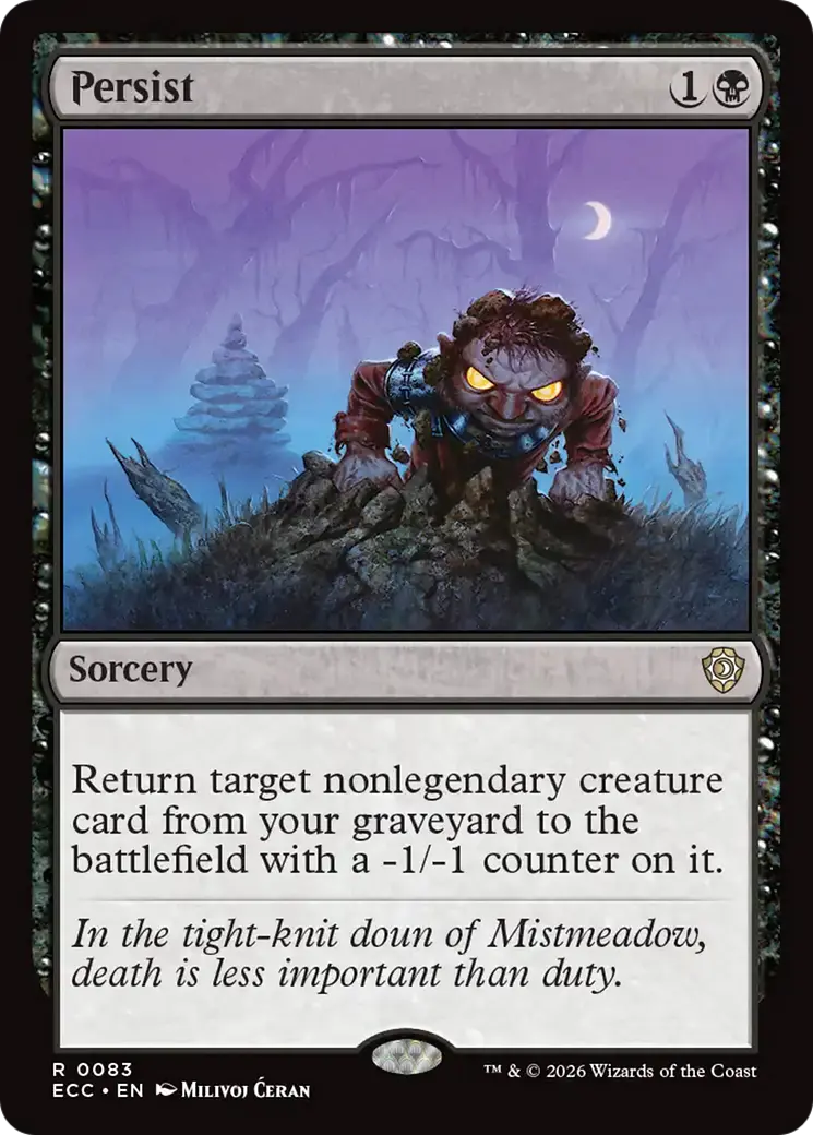 Persist [Lorwyn Eclipsed Commander] 1