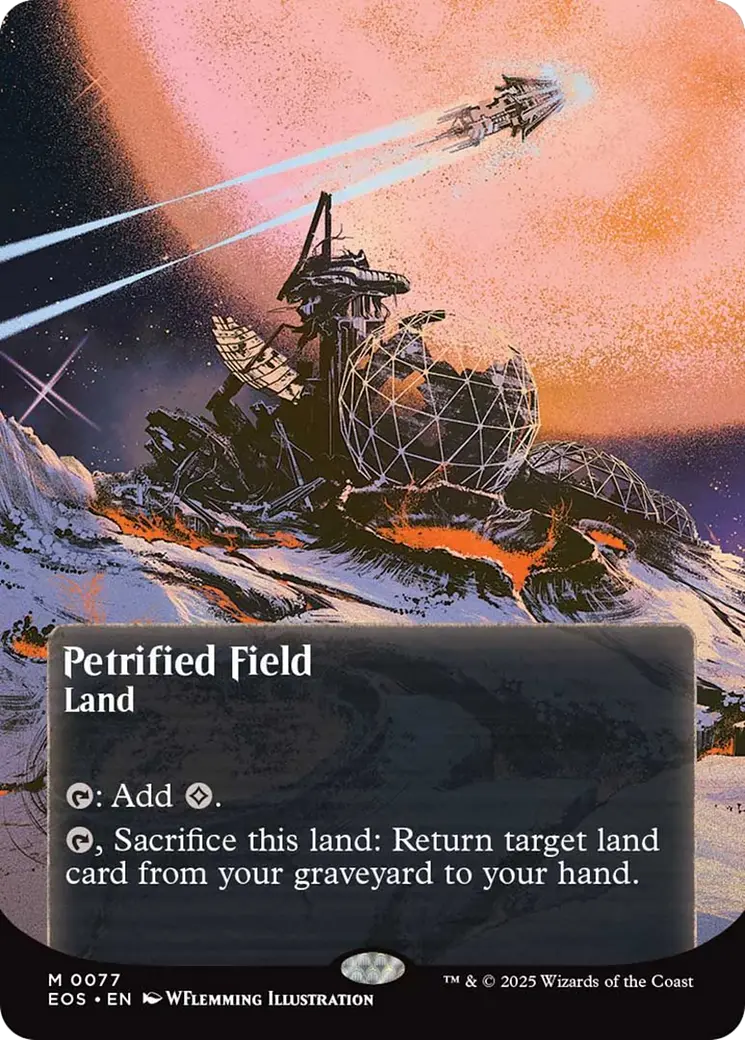 Petrified Field (0077) (Borderless) [Edge Of Eternities: Stellar Sights] 1