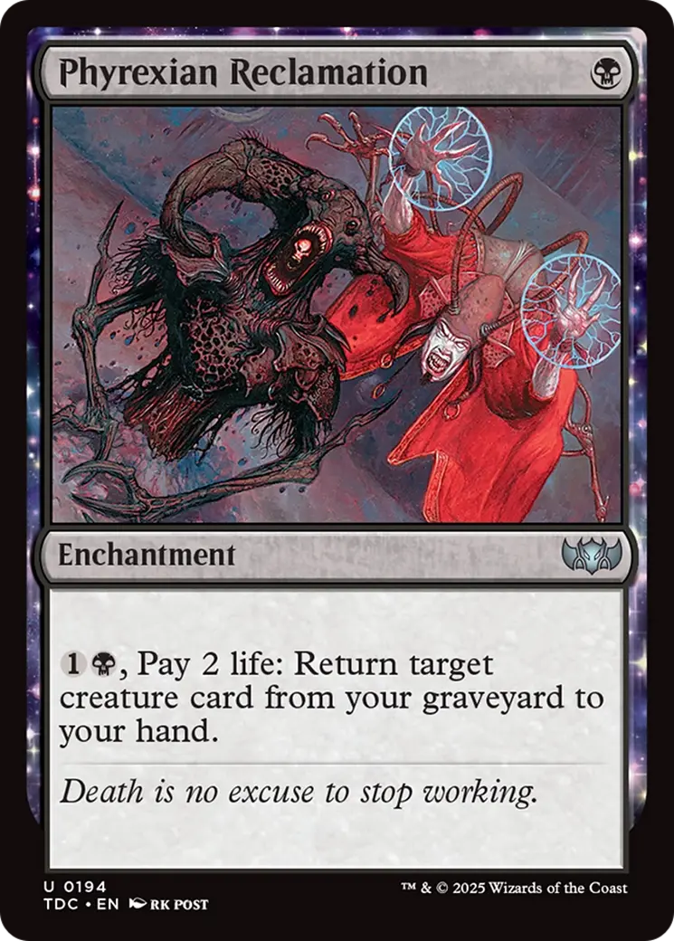 Phyrexian Reclamation [Tarkir: Dragonstorm Commander] 1