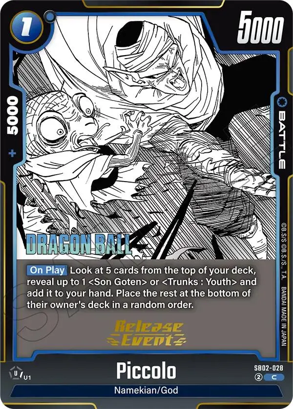 Piccolo (Sb02-028) [Manga Booster 02 Release Event Cards] 1