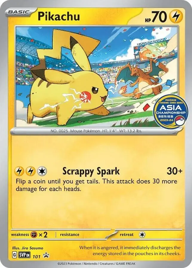 Pikachu (101) (Asia Championship Series 23-24) [Scarlet & Violet: Black Star Promos] 1