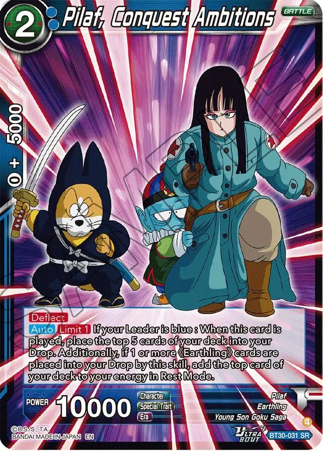 Pilaf, Conquest Ambitions (Bt30-031) [Three Glorious Fighters] 1