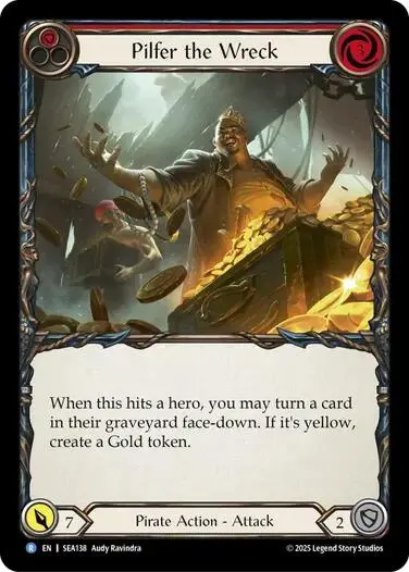 Pilfer The Wreck (Red) [Sea138] (High Seas)  Rainbow Foil 1