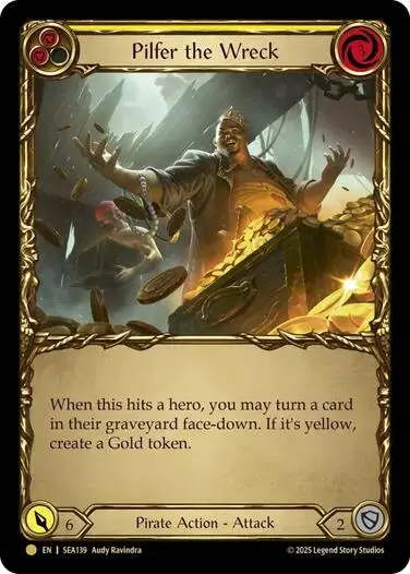 Pilfer The Wreck (Yellow) (Treasure) [Sea139] (High Seas)  Cold Foil 1