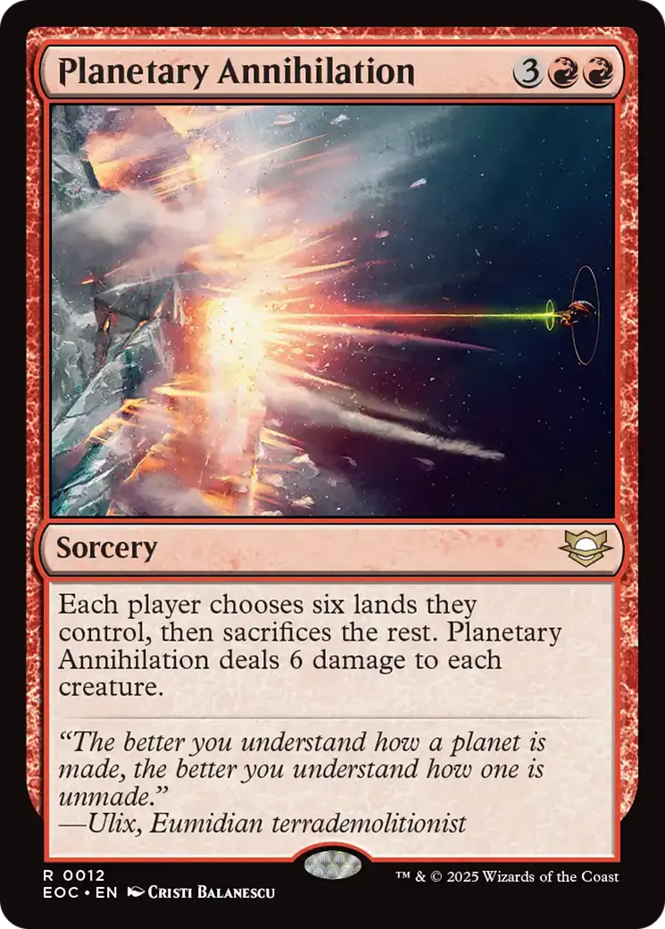 Planetary Annihilation [Edge Of Eternities Commander] 1