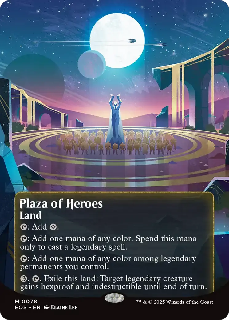Plaza Of Heroes (0078) (Borderless) [Edge Of Eternities: Stellar Sights] 1