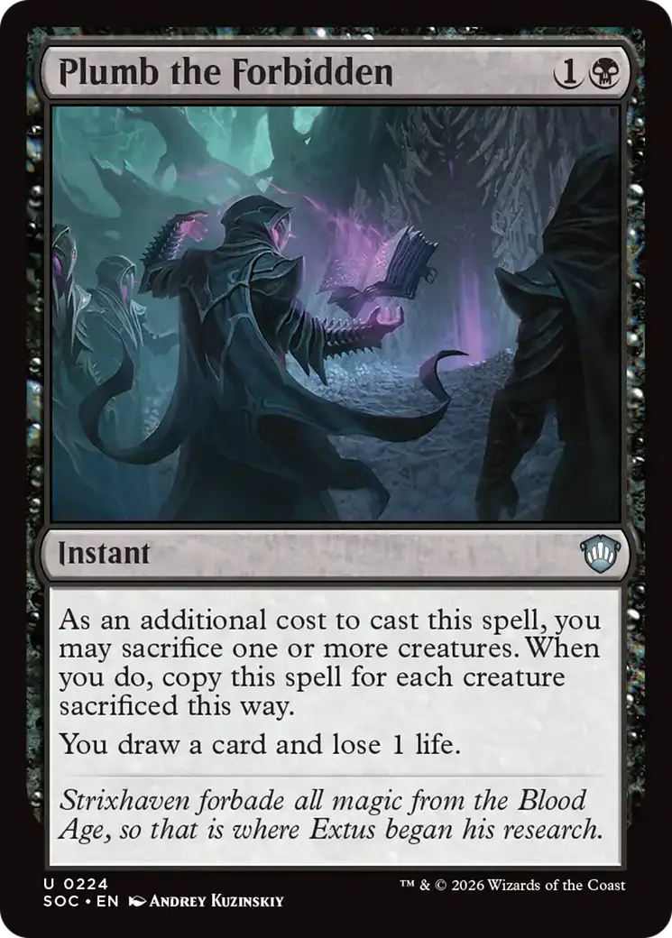 Plumb The Forbidden [Secrets Of Strixhaven Commander] 1