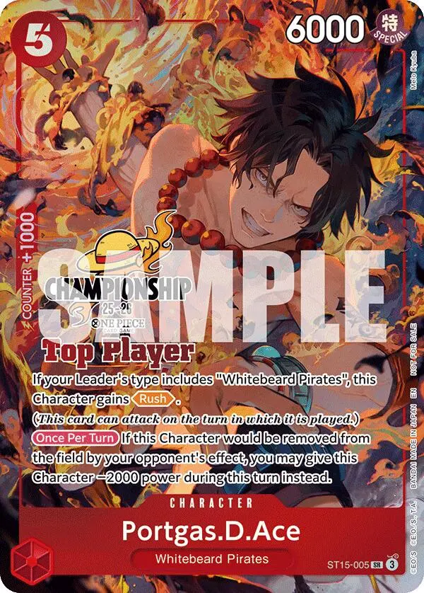 Portgas.D.Ace (Cs 25-26 Top Player Pack) [One Piece Promotion Cards] 1