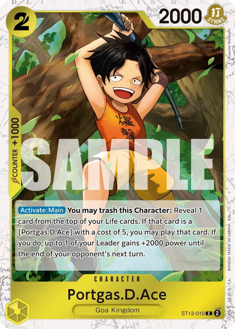 Portgas.D.Ace (St13-010) (Pirate Foil) [Premium Booster -The Best- Vol. 2] 1