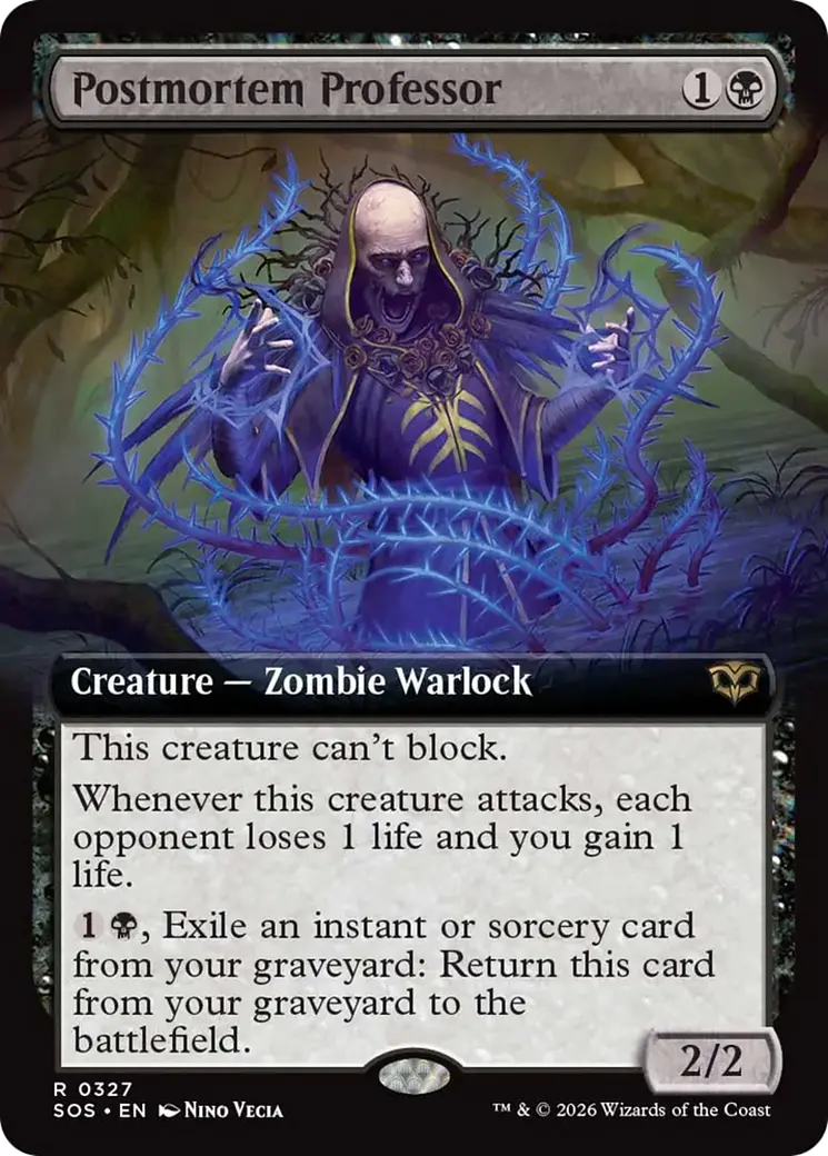 Postmortem Professor (Extended Art) [Secrets Of Strixhaven] 1