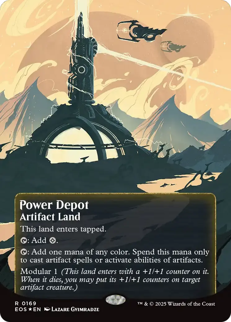 Power Depot (0169) (Borderless) (Galaxy Foil) [Edge Of Eternities: Stellar Sights] 1