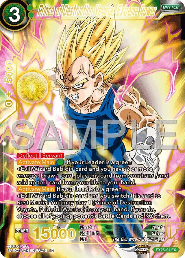Prince Of Destruction Vegeta, Extreme Power (Ex25-21) [Premium Anniversary Box 2025] 1
