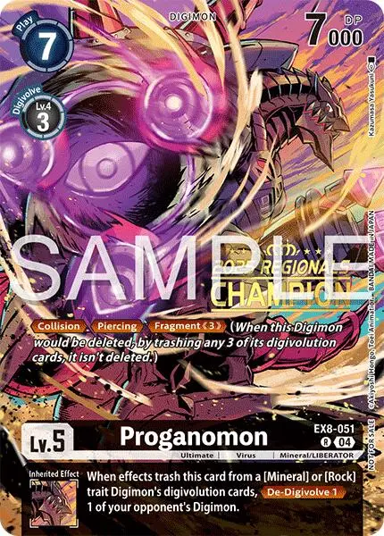 Proganomon [Ex8-051] (Regionals 25-26 Season 2 Champion) [Chain Of Liberation] 1