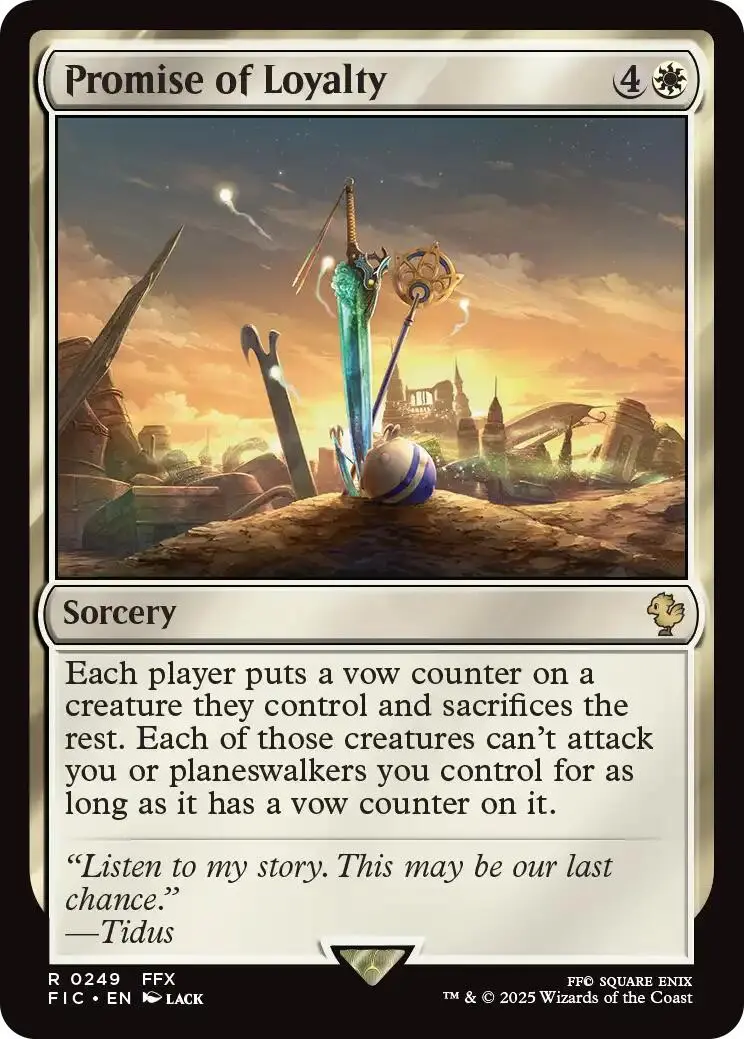 Promise Of Loyalty (Surge Foil) [Final Fantasy Commander] 1