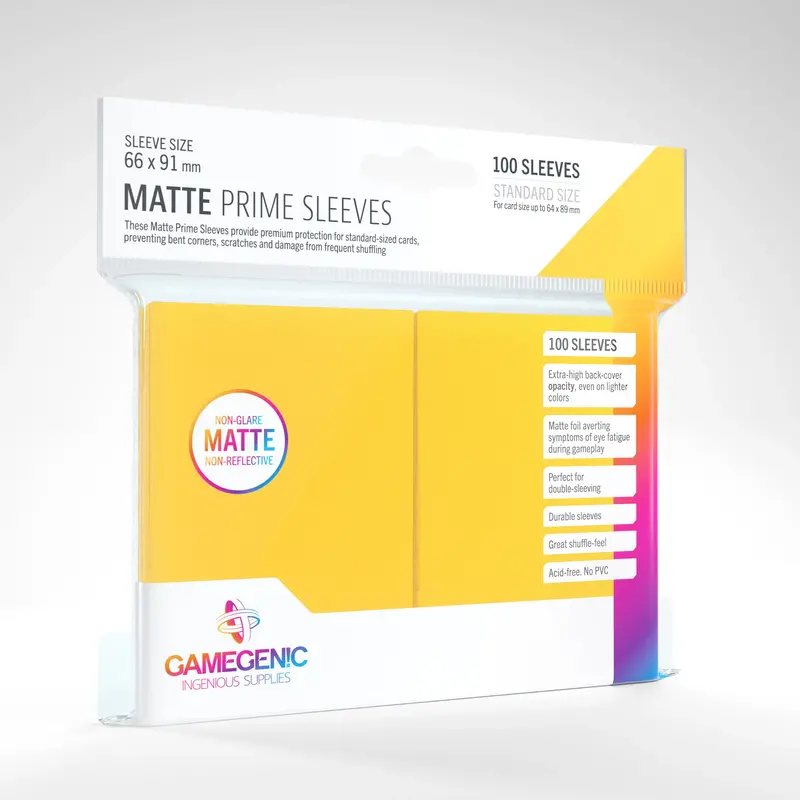 Protector Matte Prime Sleeves - Amarrillo 1